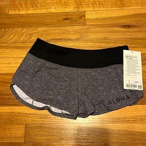 Special edition ALOHA Lululemon speed up shorts size 2